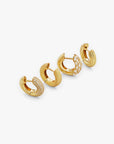 Bold Grooved Hoops Large