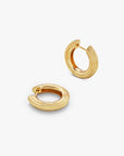 Bold Grooved Hoops Medium