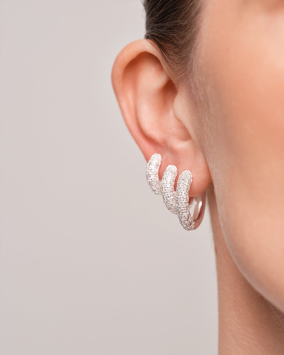 Bold Marquise Hoops Large