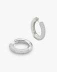 Bold Pave Hoops Large