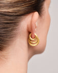 Bold Satin Hoops Medium