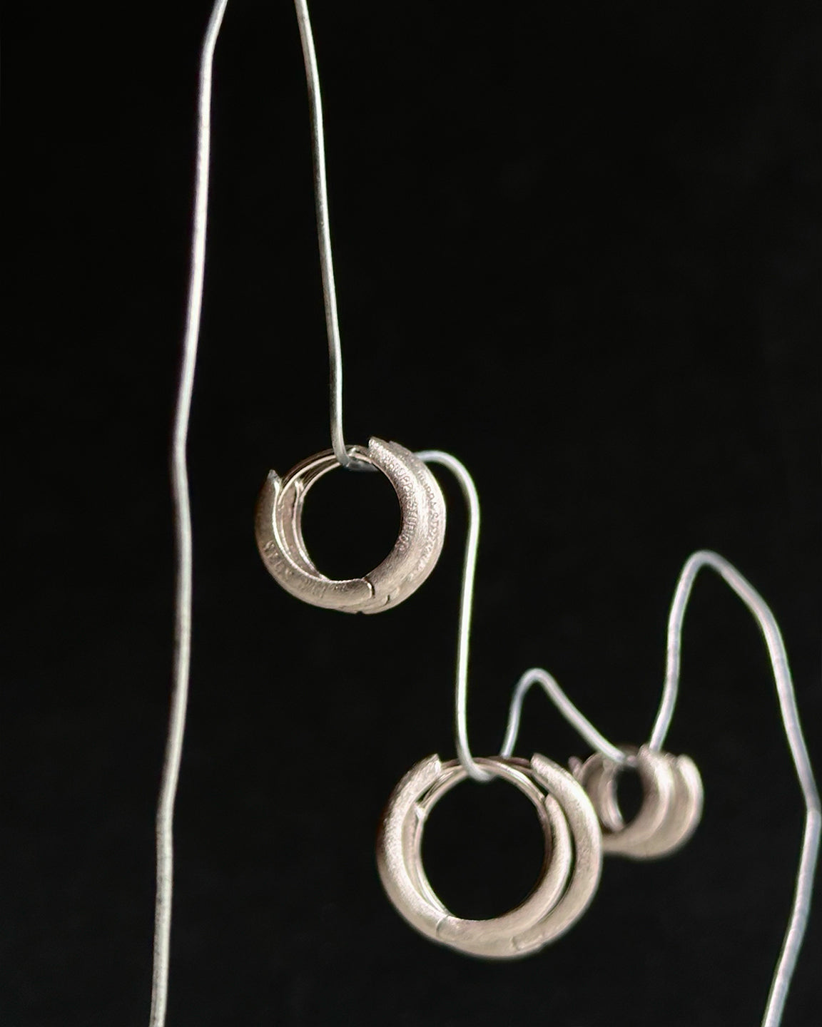 Classic Satin Hoops Small