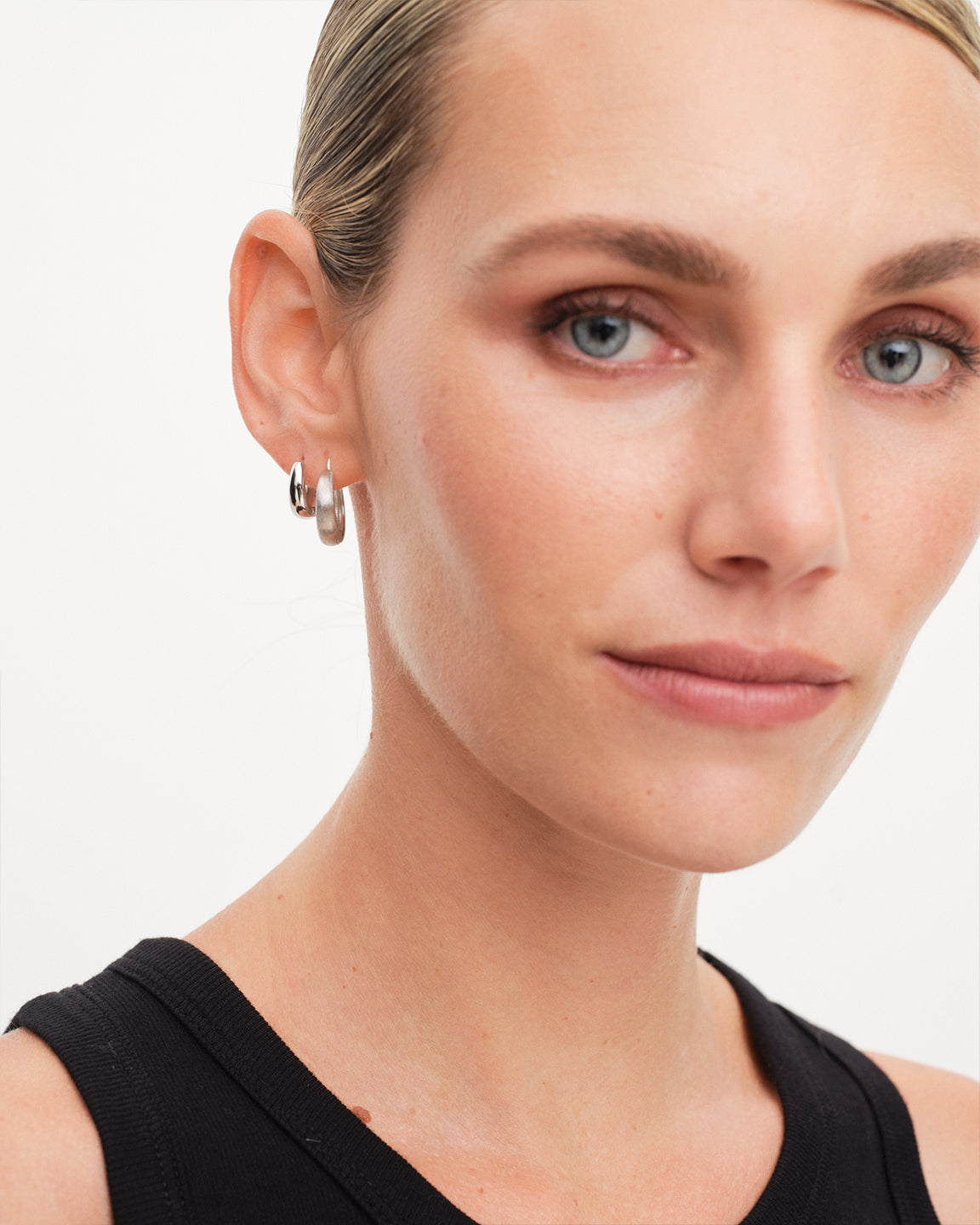 Dome Satin Hoops Large