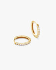 Pave Hoops Medium