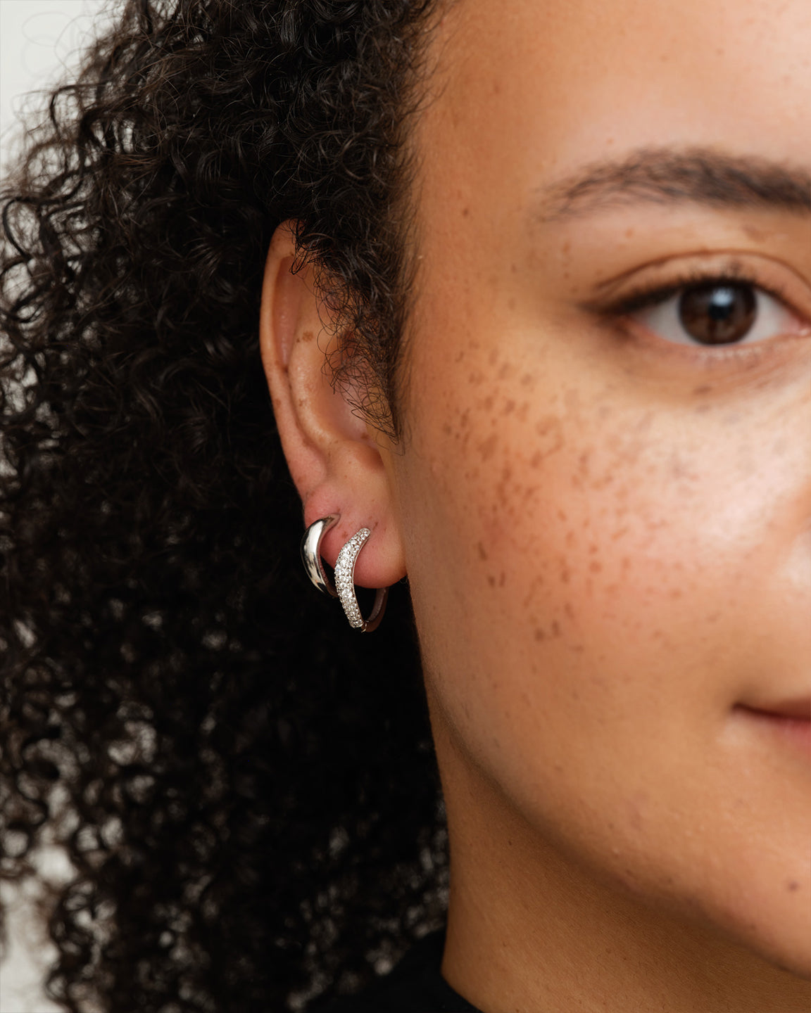 Wave Pave Hoops Large