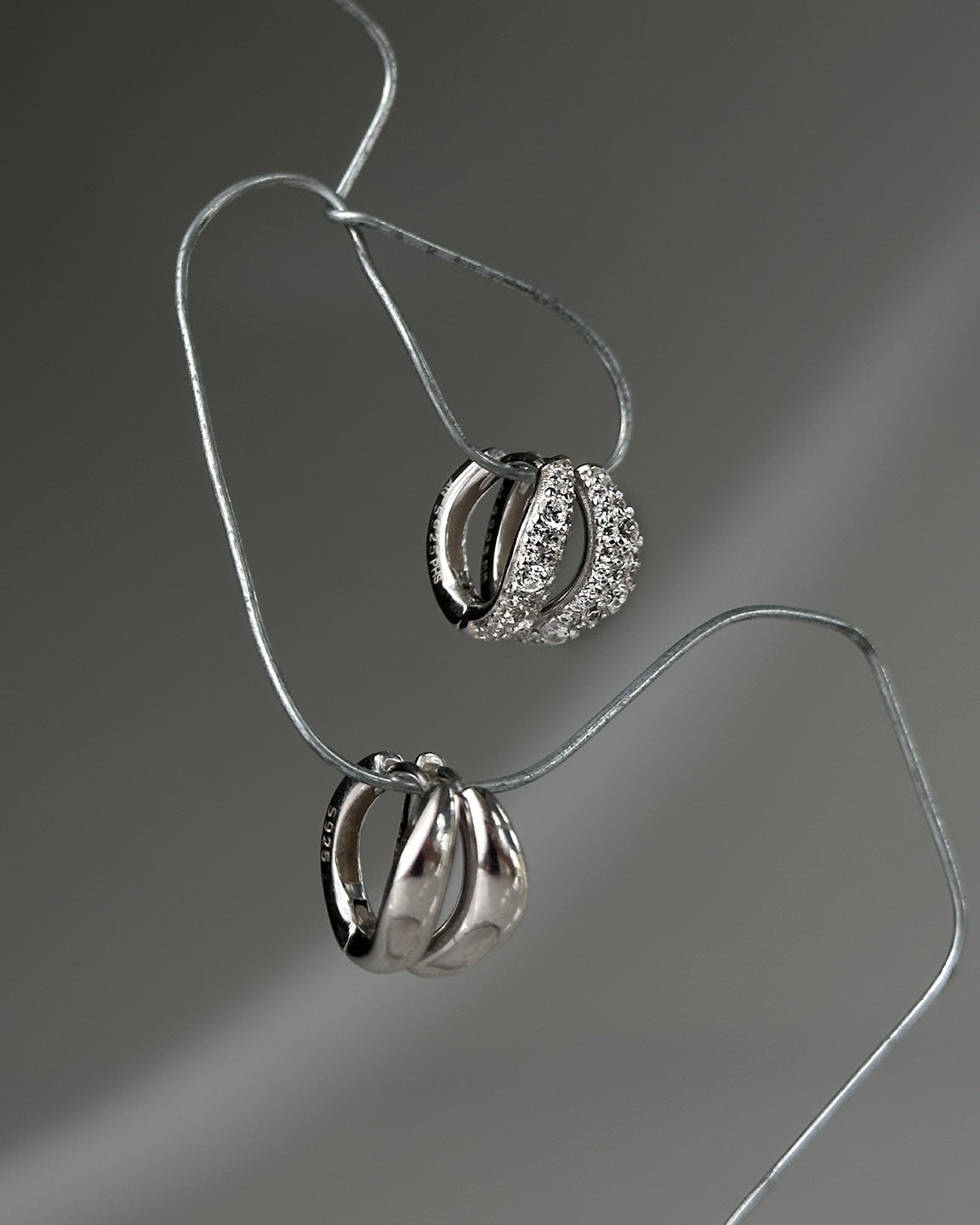 Wave Pave Hoops Small