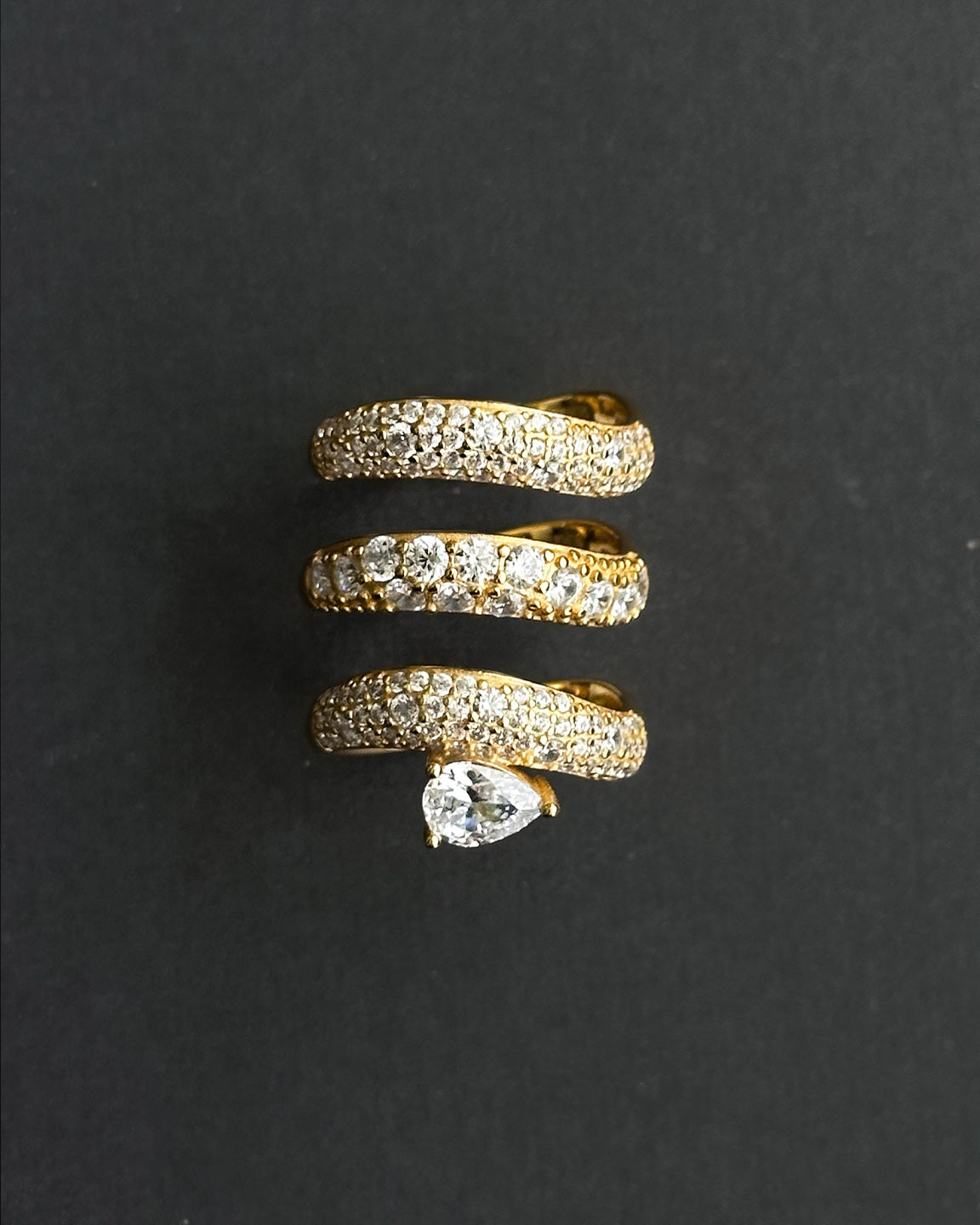 Wave Pave Ring