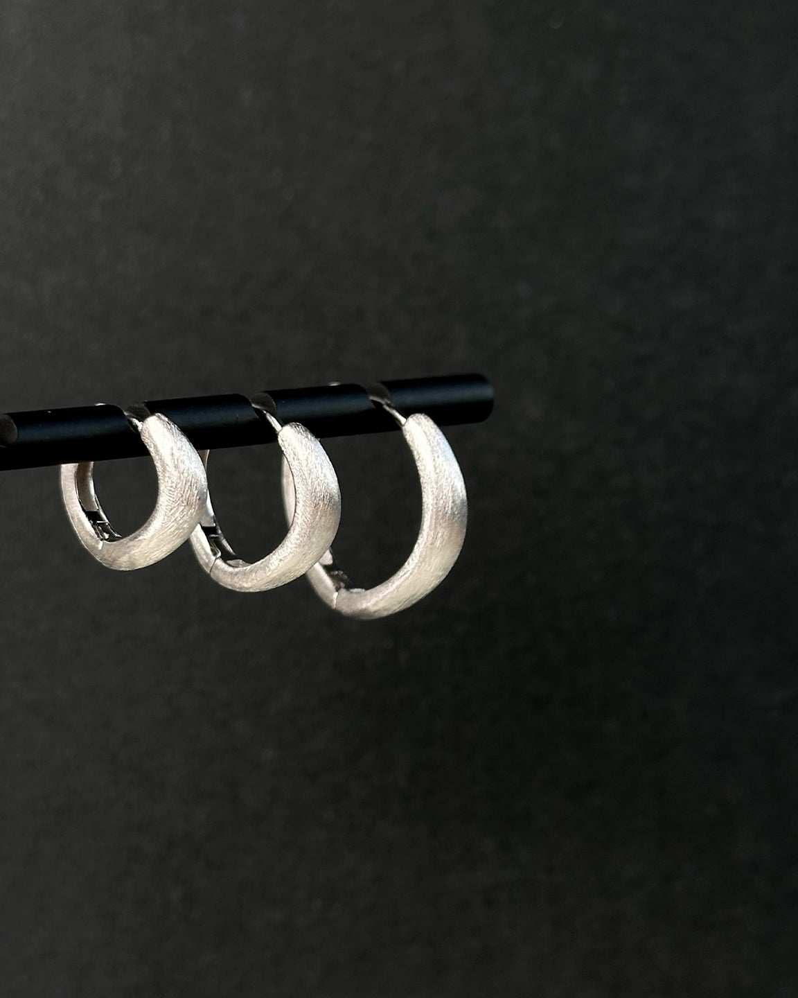 Wave Satin Hoops Large